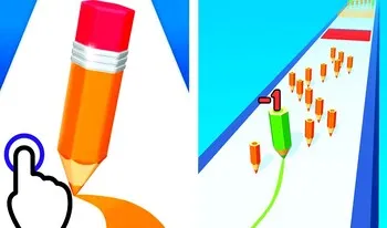 Color Pencil Run - Strategy browser game at Shecdo