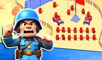 Little Commander: Red Vs Blue - Casual browser game at Shecdo
