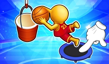 Trampoline Basketball 3D - Beauty browser game at Shecdo